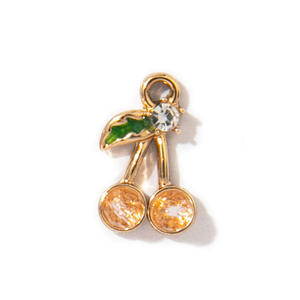 Cereza perla DIY colgante pulsera moda Color aleación galvanoplastia chica joyería accesorios para la fabricación de joyas - Product Image 4