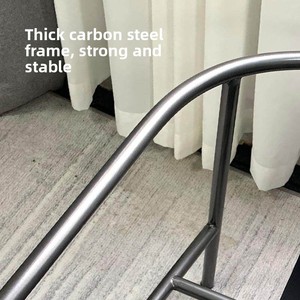 Sillón Minimalista de Metal Estilo Italiano, Sillón <span class=keywords><strong>Individual</strong></span> de Lujo Ligero Estilo Wabi-Sabi para Sala de Estar, Sofá Pequeño Inspirado en Diseñadores - Product Image 5