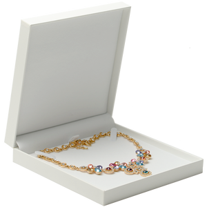 FANXI Wholesale Custom logo Jewelry <b>Box</b> <b>White</b> New Arrival Ring Necklace Pendant Jewelry Packaging <b>Box</b> Fancy Paper Jewelry <b>Box</b> - Product Image 2