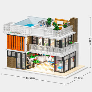 Bloques de Construcción de Plástico ABS para Niños, 2080 Piezas, Diseño de Calle Moderna, Villa de <span class=keywords><strong>Florencia</strong></span>, Decoración Creativa, Juego de Regalo, Nuevo - Product Image 6