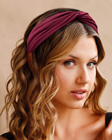 Bandeau de yoga de sport de couleur unie noué évacuant l'humidité bandeaux élastiques de spa pour unisexe