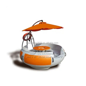 <span class=keywords><strong>AST</strong></span> utilisé Sport Loisirs électrique 6 personnes Mini BBQ donut bateau pour parc aquatique d'attractions équipement bon marché en fibre de verre bbq donut bateau - Product Image 3