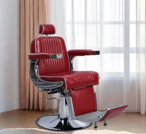 Chaise de barbier hydraulique professionnelle - 360 °   Fauteuil de salon pivotant et inclinable - Product Image 6