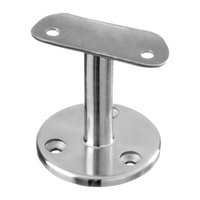 SS316L Finition noire 38.1mm Tube en acier inoxydable Main courante Raccord Rampe d'escalier Rampe Accessoires Main courante Support-Droit