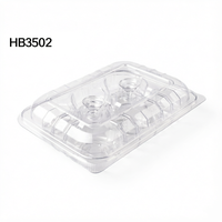 Boîte à dessert en PET transparent à 6 compartiments, boîte alimentaire en plastique jetable pour dessert, muffin, cupcake, pâtisserie, boulangerie