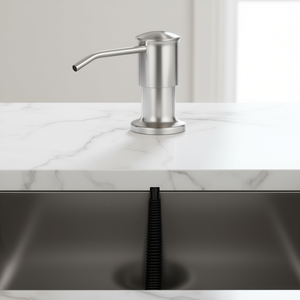 Dispensador de jabón de acero inoxidable para fregadero de cocina, bomba para encimera, fácil instalación - Product Image 2