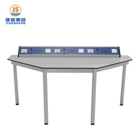 Table de travail de laboratoire de biologie scolaire Mobilier de laboratoire hexagonal Tables et chaises de laboratoire