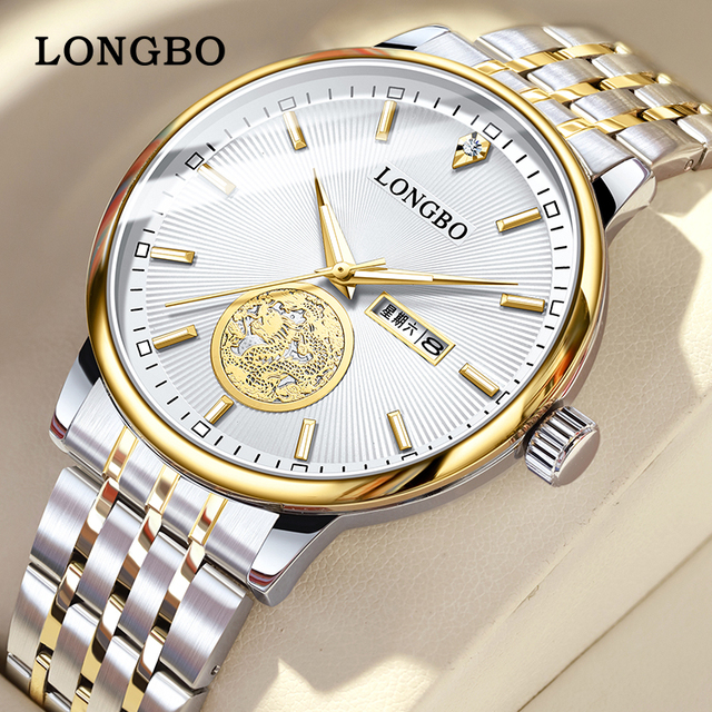 Wholesale Made in Prc Men Sport Watch Design Wholesale Waterproof Diamond Quartz Luxury Gold Watch Calendar Dial Display Minim