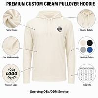 Sweat à capuche beige personnalisé de haute qualité, léger et chaud, en coton, pour hommes, idéal pour la gym et le jogging, vente en gros