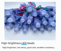 Lumières LED à pixels adressables RGB étanches pour extérieur 5V 12V 12mm pour enseignes lumineuses et décorations de Noël