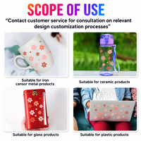 Transferts UV DTF personnalisés Zenflex pour tasses, autocollants de dessins animés, conception d'autocollants de qualité supérieure, impressions de transfert de motifs