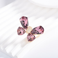 Broche de luxe au design coréen XILIANGFEIZI, broche papillon en cristal de haute qualité, accessoire de corsage, boucle antidérapante