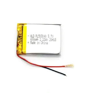 High Quality High rate Discharge 3.7V 600mah 503040 Lithium-Polymer Rechargeable Battery