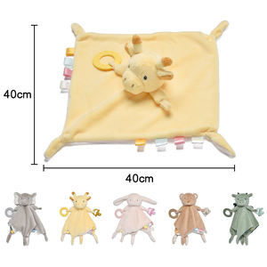 Wolife pabrik desain asli selimut keamanan bayi lembut hewan kartun handuk bayi handuk nyaman tidur lucu handuk menenangkan - Product Image 2