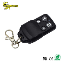Ouvre-porte de garage universel 433 MHz avec 4 clés à code tournant HCS301 Télécommande de portail métallique