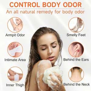 Control de olores corporales que elimina la purificación desodorizante brillo lavado blanqueamiento cara desodorante Natural barra de jabón de caqui - Product Image 4