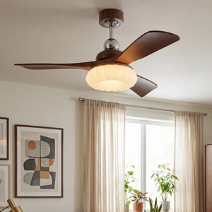 Ventilateur de plafond en fer à 5 pales de style rétro américain avec télécommande et éclairage à spectre complet protecteur pour les yeux - Product Image 3