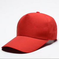 Casquette de baseball vierge à 5 panneaux, personnalisable avec logo, en polyester sergé respirant, visière incurvée, réglable, unisexe, pour le sport, vente en gros