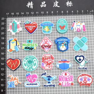 Wholesale Pvc Medical Series Luxury Designer Charms <strong>Shoe</strong> Charms Decorations With Buckle <strong>Shoe</strong> <strong>Accessories</strong> for Clogs - Product Image 5