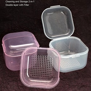 Nail Drill Bits Cleaning <b>Box</b> Disinfection Container Manicure Sterilization Trays Salon Supplies Sterilizer Cup With Drain Basket - Product Image 1