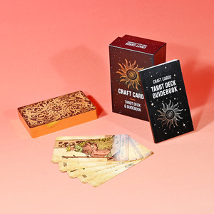 <span class=keywords><strong>Jeu</strong></span> de cartes de tarot personnalisées durables, motif artistique vintage personnalisé, papier cartonné 350 g/m² avec guide pour <span class=keywords><strong>jeu</strong></span> de divination - Product Image 2