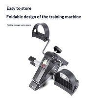 Mini vélo d'exercice pour seniors - Usage domestique intérieur, résistance réglable, pliable, appareil de tonification des jambes, affichage numérique, direct usine