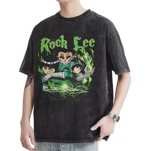 Camiseta estampada nueva de verano, camiseta holgada de manga corta con efecto desgastado de Uchiha <span class=keywords><strong>Itachi</strong></span> para hombre - Product Image 1