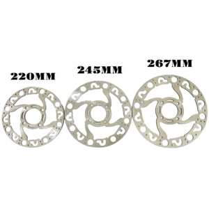 จานเบรคหน้าขนาด 220 มม. 245 มม. 267 มม. สำหรับรถมอเตอร์ไซค์ยามาฮ่า LC135 Y15ZR Y125ZR Y110 <span class=keywords><strong>Y100</strong></span> SRL110 SRL115 - Product Image 2