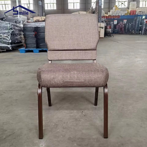 Vente en gros de meubles modernes de théâtre à structure métallique, tissu, siège rembourré, chaise d'église, salle à manger en mousse haute densité, meilleure <span class=keywords><strong>qualité</strong></span> - Product Image 1