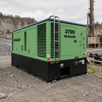 Compresseur d'air rotatif à vis diesel portable SULLAIR 1300 3120 3700 24,1-34,5 bars