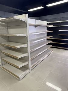 Oferta Especial: Estante de Exhibición Ligero de Madera y Metal de Una Sola Cara para Tiendas de Abarrotes y Supermercados, Estante Sólido Independiente - Product Image 6