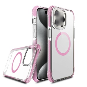 2023 New Echo Wave cộng với trong suốt HD PC 2.0mm backplate với TPE bumper chống sốc chống xước trường hợp điện thoại cho iphone15 Pro - Product Image 6