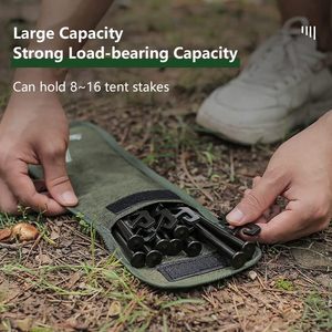 Piquets de tente 12in Heavy Duty avec sac de rangement, piquets de tente en acier forgé pour le <span class=keywords><strong>camping</strong></span>, incassables et inflexibles (8 piquets 12in) - Product Image 6