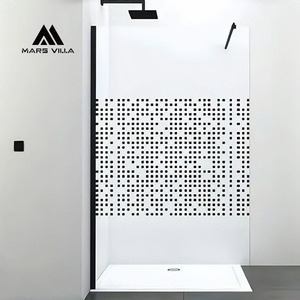 Mars Villa Wholesale Ce Oem Porte <span class=keywords><strong>de</strong></span> <span class=keywords><strong>douche</strong></span> battante <span class=keywords><strong>de</strong></span> remplacement 56 pouces, 10mm, 48 ouvertures, cannelée, 36x72, en fer émaillé pour alcôve - Product Image 3