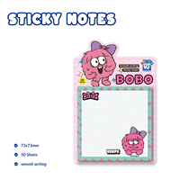 Notes autocollantes en papier Strange Us Monster, 6 personnages de dessins animés, mémo auto-adhésif repositionnable |   Recruter des Agents Exclusifs Mondiaux