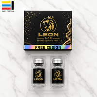1 ou 2 flacons de 3 ml, boîte en papier avec impression holographique, emballage personnalisé pour flacon de Pepti avec insert en blister