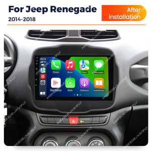 MEKEDE Voiture GPS Navigation Vidéo Multimédia Stéréo Auto Support Car-play DVR BT pour Jeep Renegade 16-18 Lecteur DVD de voiture - Product Image 6