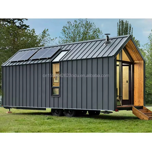 Casa Móvil Pequeña de Construcción Rápida sobre Ruedas, Casa Rodante de Acero Ligero de 20 pies/40 pies, Color Personalizado, Uso como Oficina - Product Image 2