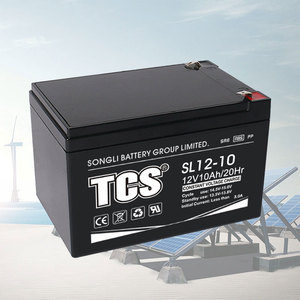TCS SL12-10 12ボルト10Ah最大ソーラーバッテリー鉛バッテリー会社ソーラーライトバッテリー鉛バッテリー - Product Image 1
