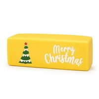 Jouet sensoriel anti-stress personnalisé en TPR souple à rebond lent pour Noël – Motifs Bonhomme de neige, Arbre, Clochette – Idéal comme cadeau