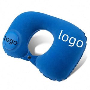 Almohada de Viaje de Inflado y Desinflado Rápido - Soporte Cervical Ajustable con Hebillas, Diseño Compacto y Portátil, Transpirable - Product Image 1