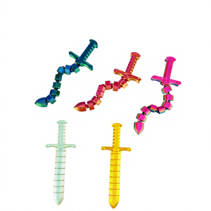 Jouet créatif en forme d'épée fouet, imprimé en 3D, style Mid-Century Modern, articulé, pour la remise de diplômes, Halloween et Noël, artefact anti-stress - Product Image 1