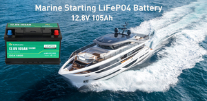 Lithmateモーターサイクルリチウムカースターティングバッテリー12vジャンプスタートバッテリーパック12V105Ahリチウムクランキングバッテリー - Product Image 2