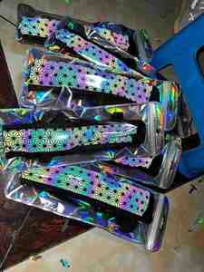 Éventail Réfléchissant Portable de 33 cm (13 Pouces) avec Étui, Accessoires de Fête, Tissu Flash en Polyester, Logo Personnalisé, pour Tenues Pride - Product Image 6