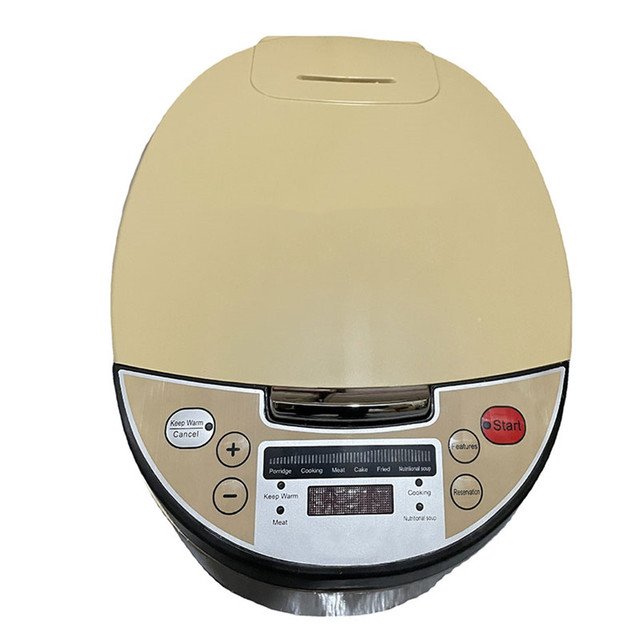 Portable 5L Smart Digital Automatic Electric Rice Cooker Silver Crest Multi-Purpose Kitchen Plastic Measuring Cup Household