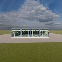 Maison préfabriquée mobile moderne, résistante aux tremblements de terre, en acier, démontable, en kit, type conteneur, modulaire