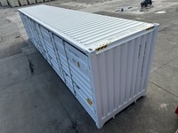 Conteneur d'expédition industriel de 40 pieds à porte latérale entièrement ouverte pour le stockage de marchandises, fourni par l'usine