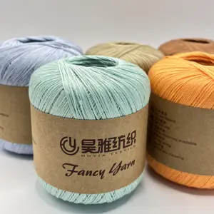 Summer Sales 100% Cotton Yarn 100gram 260m Lace Yarn High Quality Yarn For Knitting Crochet