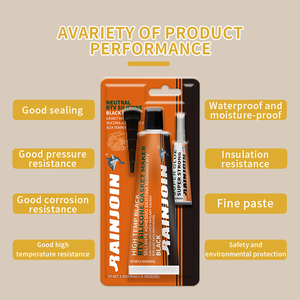 Rainjoin 85g + 3G Nhiều màu RTV Đen Silicone Gasket Maker 502 siêu keo Silicone sealant - Product Image 3