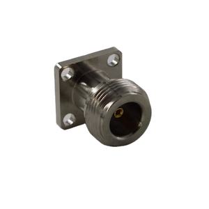 Usine Hembra N femelle Jack 50ohm RF connecteur coaxial avec 4 trous soudure bride vis douille 10A évalué cuivre ROHS conforme" - Product Image 3